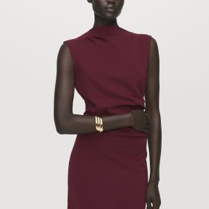 Ruched fitted dress