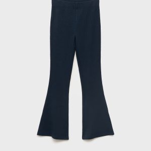 Flared cotton leggings