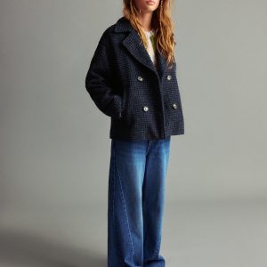 Culotte jeans with seam detail