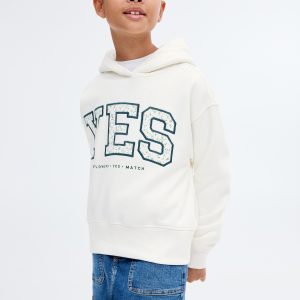 Embroidered sweatshirt with floral pattern