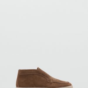 Suede leather ankle boots