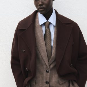 Handmade oversized wool coat