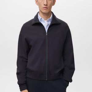 Regular-fit zip-up hoodie