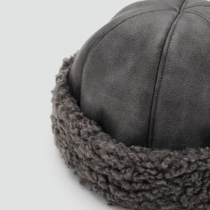 Shearling-effect hat