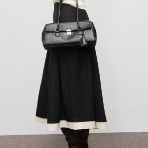 Combined pleated skirt