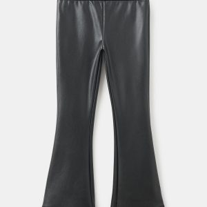 Faux-leather leggings