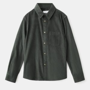 Regular-fit corduroy shirt