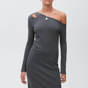 Long dress with cut-out