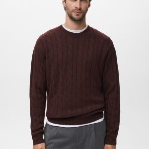 100% wool braided sweater