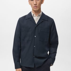 Regular-fit overshirt with pocket