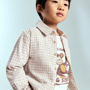 Cotton checked shirt