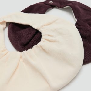 Pack of 2 corduroy bibs
