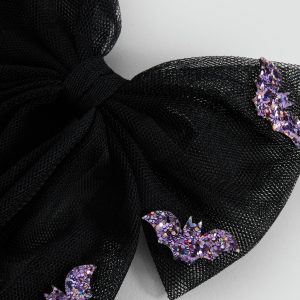 Bat barrette with bow