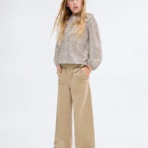 Cotton culotte pants