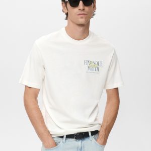 100% cotton t-shirt text