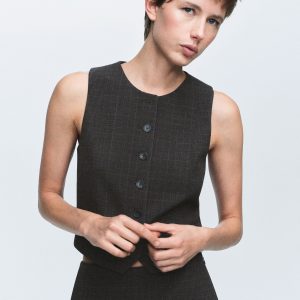 Check suit waistcoat