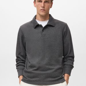 Regular-fit polo sweatshirt