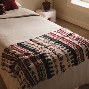 Children's jacquard wool blanket with Christmas design