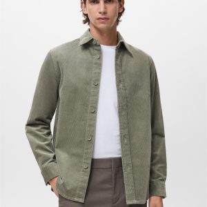 Corduroy cotton overshirt