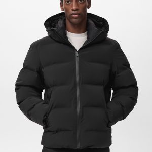 Puffer coat with waterproof hood