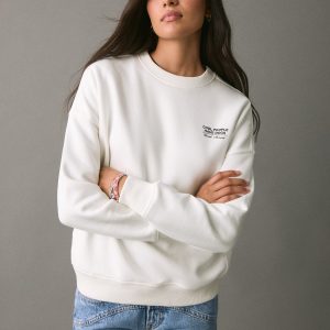 Printed cotton sweatshirt