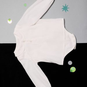 Cotton-blend bodysuit shirt