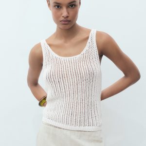 Crochet top with straps