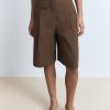 Cotton suit bermuda shorts