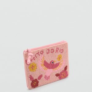 Toiletery bag with bead design