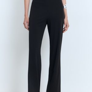 Straight mid-rise pants