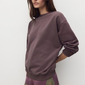 Plain organic cotton sweatshirt