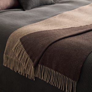100% cashmere two-tone blanket