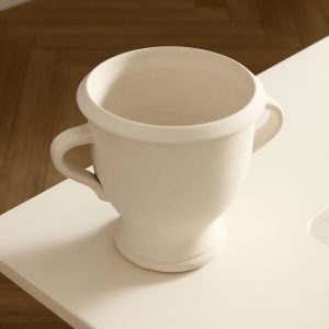 Small terracotta vase with handles