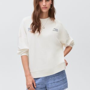 Printed cotton sweatshirt