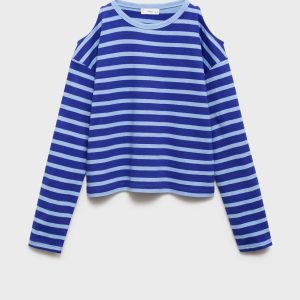 Striped t-shirt with cut-out