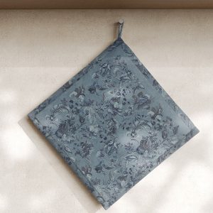 Cotton-linen printed oven mitt