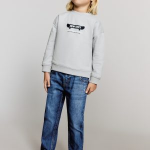 Straight cotton jeans