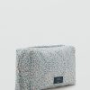 Floral-print cosmetic bag