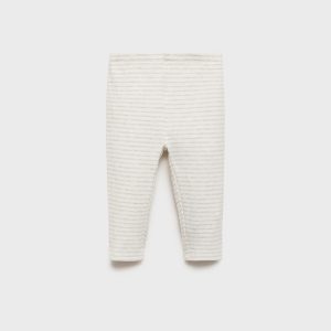 Stripped cotton leggings