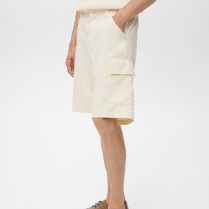 Cotton lyocell cargo bermuda shorts