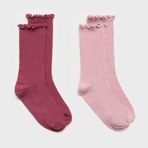 2 pack ribbed socks