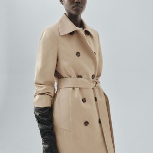 Classic 100% cotton trench coat