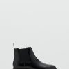 Faux-leather chelsea ankle boots