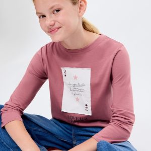 Embroidered cotton T-shirt