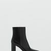 Ankle boots with block heel