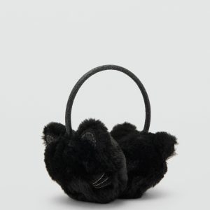 Cat fur-effect earmuffs
