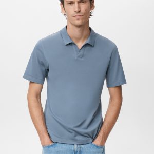 Cotton piqué polo shirt