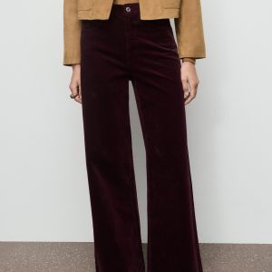 Wide-leg corduroy jeans