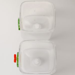 Borosilicate crown and tree salt and pepper mills