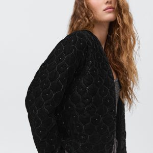 Beaded velvet jacket